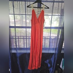 Charming Charlie Coral Maxi dress
